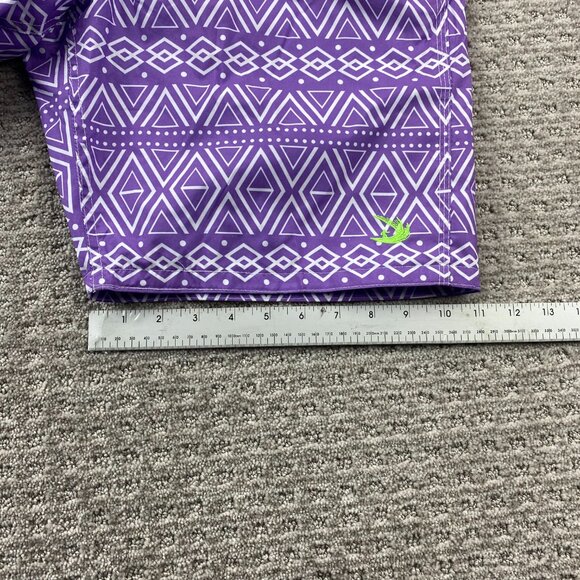 Vintage Pacific Surf Swim Trunks Men Small S Purple Bathing Suit Short Pants - Picture 12 of 12